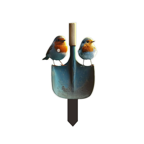 Serie Animal Pájaro 2D Acrílico Decoración para jardín y patio exterior