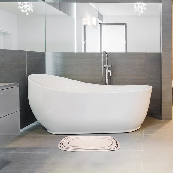 HONMEET Absorbent Bath Rug with Non- Backing, Soft and Bathroom Mat for Entryway and Home Use