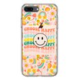 thumbnail image 1 of MUNDAZE Apple iPhone 7/8 Plus Shockproof Clear Hybrid Protective Phone Case Choose Happy Smiley Face Retro Vintage Groovy 70s Style Cover, 1 of 6