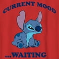 thumbnail image 2 of Boy's Lilo & Stitch Current Mood Waiting  Graphic Tee Red X Large, 2 of 4