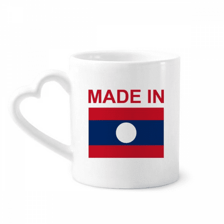 

Laos Country Love Mug Coffee Cerac Drinkware Glass Heart Cup