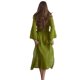 thumbnail image 5 of SAYOO , cárdigan de punto para mujer, moda, Color sólido, ganchillo, ahuecado, manga larga, informal, estilo suelto, abrigo con cinturón, Tops largos SAYOO  Moda, 5 of 6