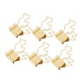 thumbnail image 3 of 100 clips lindos para encuadernación en forma de pato, sujeción fuerte, abrazaderas pequeñas de metal duraderas para el hogar, escuela, oficina, color dorado, 3 of 5