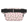 thumbnail image 3 of Honeii Daisies Flowers Print Square Double Layer Waist Bag,Waist Belt Bag Fashion Fanny Women and Men,For Travel Running Hiking Walking, 3 of 9