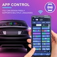thumbnail image 2 of Bluetooth App Control LED Sign, Flexible USB 5V LED Car Signs Programmable LED Sign Custom Text Pattern Animation Scrolling LED Display for Car Store Party Bar Hotel Concert, 2 of 8