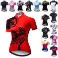 thumbnail image 2 of Maillot de ciclismo rojo de verano Weimostar para mujer 2024, ropa de ciclismo de equipo profesional, camiseta de ciclismo de montaña transpirable, camiseta de ciclismo de carretera, 2 of 5