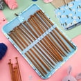 thumbnail image 3 of vlrwzc Knitting Needle Case, Knitting Needle Holder Case, Soft Knitting Pins Case 40 cm, Knitting Pin Storage Case for Long Needles, 3 of 7
