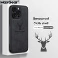 thumbnail image 2 of Luxury Leather Deer Head Phone Case For iPhone 15 14 Plus 13 12 Mini 11 Pro Max 7 8 6 6S Plus SE Shockproof Soft Silicone Cover, 2 of 5