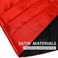 thumbnail image 4 of Eease 3 Pcs Men's Satin Cummerbund Bow Tie with Handkerchief for Weddings Parties Proms, 4 of 6
