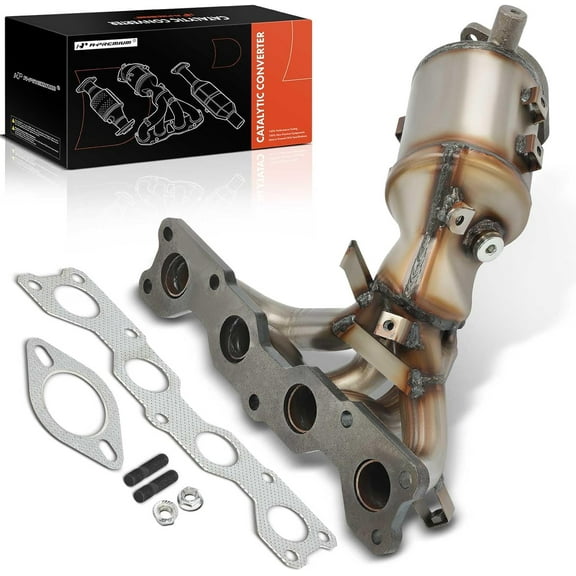 A-Premium Front Exhaust Manifold Catalytic Converter Kit Direct-Fit Compatible with Hyundai Sonata 2006-2008 & Kia Optima 2006-2008, Rondo 2007-2008, 2.4L, EPA Compliant, Replace# 2851025450
