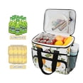 thumbnail image 2 of FORMRS Insulated Cooler Bag 24 Cans Capacity Soft Leakproof Lunch Box with Side Pockets, White Watercolor Oranges, 2 of 7