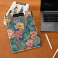 thumbnail image 5 of FORMRS A4 Clipboard Folder with Pen Holder Horizontal Foldable School Office Binder, Pink Water Lilies Pattern, 5 of 9