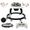 Black B01, variant on PRVAETU Foldable Baby Walker Activity Center W/ Music Toy,Wheels,Height Adjustable,Foot Pad for 6-18 Months Babies Infant Boys Girls,Black