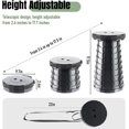 thumbnail image 2 of Tabouret Pliable Amélioré Épaissi, Tabouret Portable Rétractable pour Pêche, Randonnées, Barbecue, Fêtes, Activités Extérieures, 2 of 8