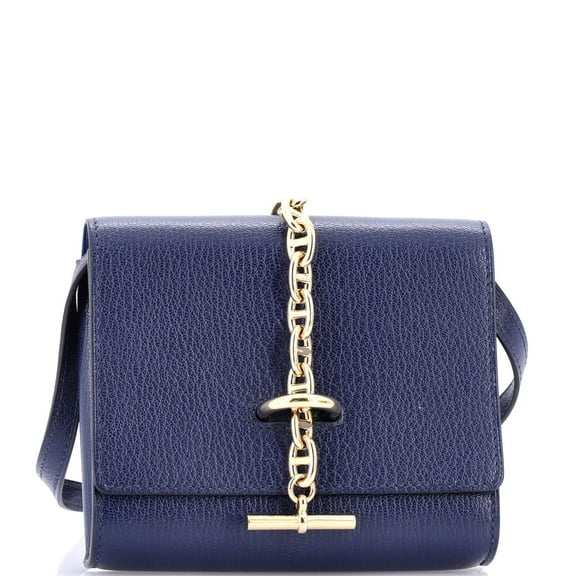 Pre-Owned Chaine d'Ancre Compact Wallet on Strap Chevre Mysore By Rebag