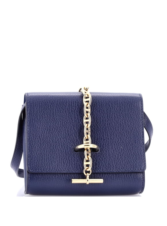 Pre-Owned Chaine d'Ancre Compact Wallet on Strap Chevre Mysore By Rebag