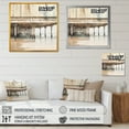 thumbnail image 4 of Designart "Minimalistic Watercolor Horizon Featuring A Pier IV" Coastal Pier Wall Decor, 4 of 7