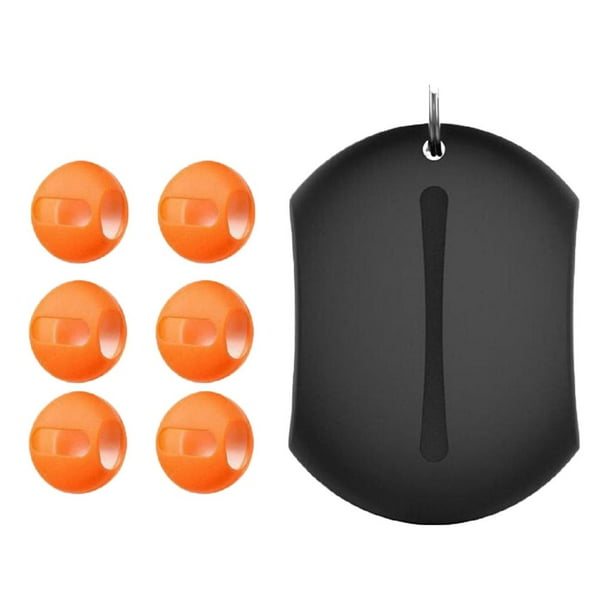 1 Juego de almohadils antideslizantes para auricures compatibles con 3 naranja