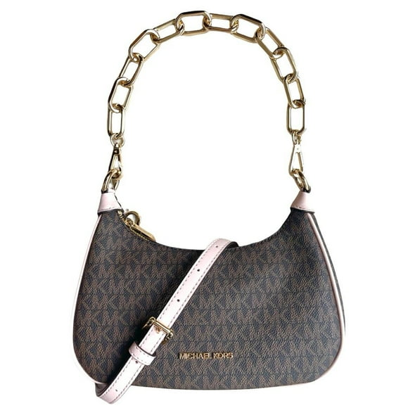 Bolsa DE HOMBRO Michael Kors Jet Set Cora Xbody Logo Brown Pink