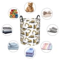 thumbnail image 4 of Honeii Funny Excavator Print Laundry Hamper Basket,Baby Nursery Woven Storage Basket for Toys Bin,Pillows,Blankets,Clothes-, 4 of 6