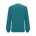 thumbnail image 5 of Jalioing Womens Sequin Blouse V-Neck Fashion Tunic Top Patchwork Long Sleeved Sparkly Dressy Shirt (3X-Large, Sky Blue), 5 of 7