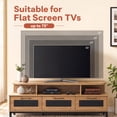 thumbnail image 4 of Mid-Century Modern Entertainment Center for 55"/60"/65"/75" TV, TV Stand Media Console with 3 Drawers,Natural, 4 of 9