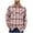 Red ①, variant on Chiccall Mens Classic Plaid Shirt Vintage Long Sleeve Button Down Flannel Shirts Plus Size Casual Fall Clothes with Pockets