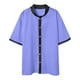 thumbnail image 2 of Camisas De Vestir Para Hombre Azul Nueva camisa suelta con botones y cuello de béisbol para hombre, camisa informal de talla grande a la moda, chaqueta (Purple, L), 2 of 5