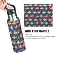 thumbnail image 4 of Yayeee 20oz Insulated Water Bottle Double Wall Stainless Steel with Flip Straw Lid, Cartoon Space Cat, 4 of 7
