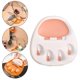 thumbnail image 2 of Soporte para tapa de olla con forma de pata de gato, soporte para cucharas y pinzas, apto para lavavajillas, para el hogar blanco, 2 of 9