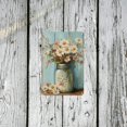 thumbnail image 5 of Room Decor 1pc Rustic Vintage Metal Tin Sign, 8x12 inches, Floral Vase Design, Wall Art Decor for Home, Bedroom, Bar, Cafe, Office, Farmhouse, Artistic Iron Wall Decorations, 5 of 8