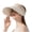 Z108-Khaki, variant on XINPING Women's Oversized Floral Sun Hat, Elegant Wide Brim Breathable UV Protection Beach Vacation Hat with Flower Embellishments for Weddings and Parties
