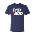 thumbnail image 2 of Wild Bobby, Funny Dad Bod Logo, Pop Culture, Men Premium Tri Blend Tee, Vintage Navy, Small, 2 of 4