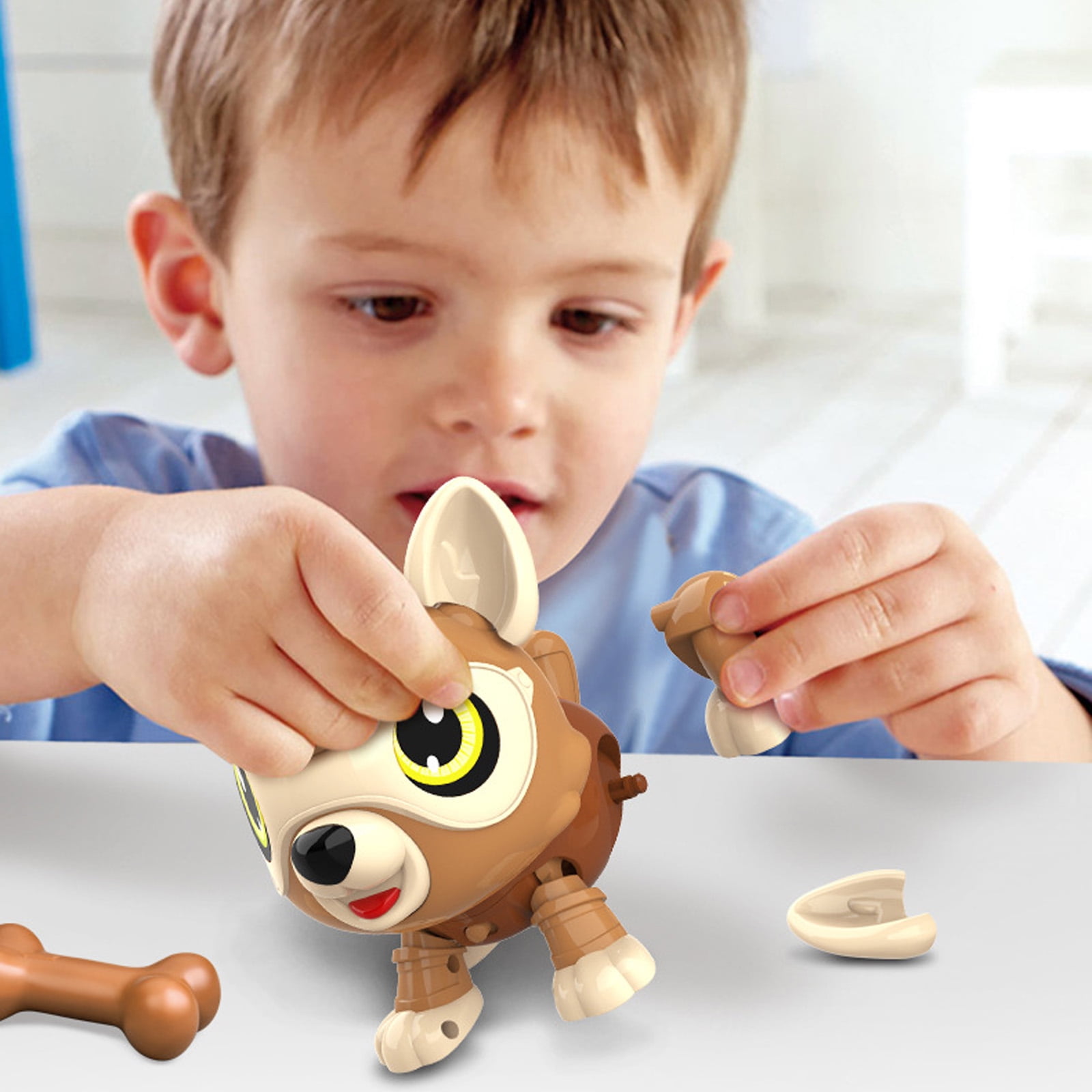robot dog with bone