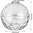 7" Glass Light Shade, Globe Lamp Shade with 15/8" Fitter Opening