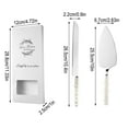 thumbnail image 2 of Gnmfd Ceramic Pearl Handle Cake Knife Spatula Set Stainless Steel Dessert Fork Baking Utensils, Elegant Wedding Party Cake Serving Tool Gift Box for Birthday Anniversary Celebration, 2 of 2
