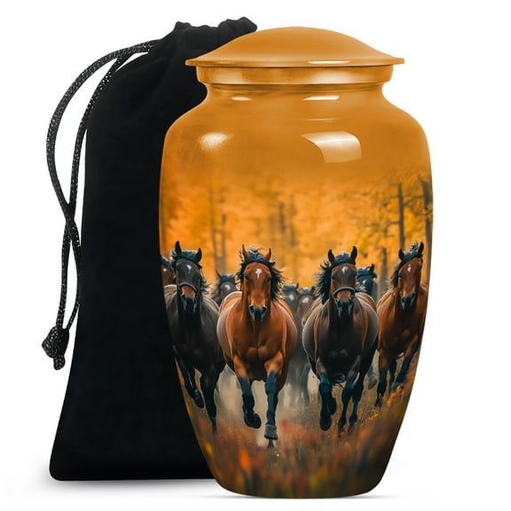 Horse Urn for Ashes for Women, Cremation Urns for Human Ashes Male, Urn for Ashes Adult Male, Large Urns for Human Ashes Adult Female (Size - 10inch)