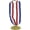 Gold Medal 2in, variant on PMU Patriotic Silver Award Medals 2in, Red White & Blue American Flag Design, 4th of July Decorations, Party Costume Accessory for Holidays, Veterans, Election & Independence Day, (1/Pkg) Pkg/1
