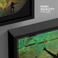 thumbnail image 4 of wall26 Framed Canvas Print Wall Art Brushstroke Effect Vivid Autumn Day in Park Nature Wilderness Illustrations Modern Art Scenic Colorful for Living Room, Bedroom, Office - 24"x36" Black, 4 of 5