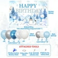 thumbnail image 6 of Arctic Polar Animals Party Decorations Winter Birthday Party Decor Penguins Polar Bears Foxes Snow Birthday Photography Backdrop Winter Balloon Garland Arch Kit for Boys Girls Birthday Party Supplies, 6 of 8