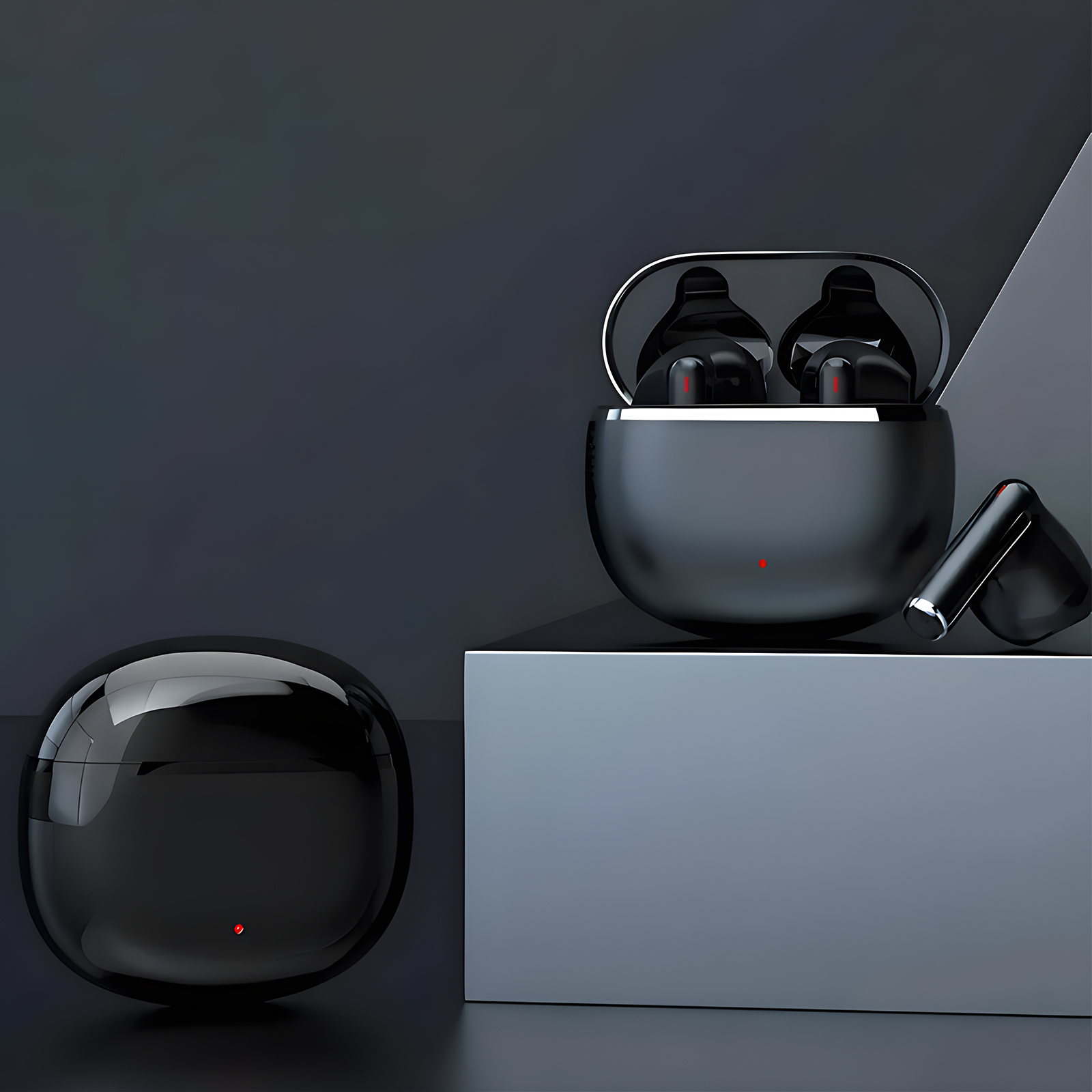 Wireless Earbuds, Bluetooth 5.4 Headphones 48H Playback Ear Buds, Lightweight, IPX7, in-Ear with Mic for iPhone/Android/iPad, with Deep Bass Stereo Headset for Gym/Running/Work,Black