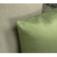thumbnail image 4 of Aiking Home 24x24 Inches Faux Silk Square European Shams, Zipper Closure, Sage (Set of 2), 4 of 5