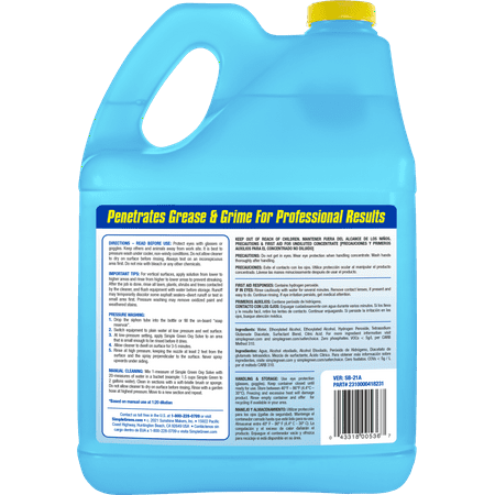 Simple Green Oxy Solve Deck and Fence Pressure Washer Concentrate