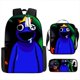 thumbnail image 1 of New Arrival Anime Backpack Cartoon Print Rainbow Friend Primary School Student 16-piece Backpack Shoulder Bag Pencil Case, 1 of 1