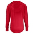 thumbnail image 3 of Women's-Cutter & Buck  Red New York Red Bulls Daybreak Eco Recycled Half-Zip Hoodie, 3 of 3