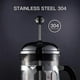 thumbnail image 4 of French Press Coffee Maker(12 Oz),Press System,Heat Resistant Thickened Borosilicate Glass,Durable E, 4 of 5