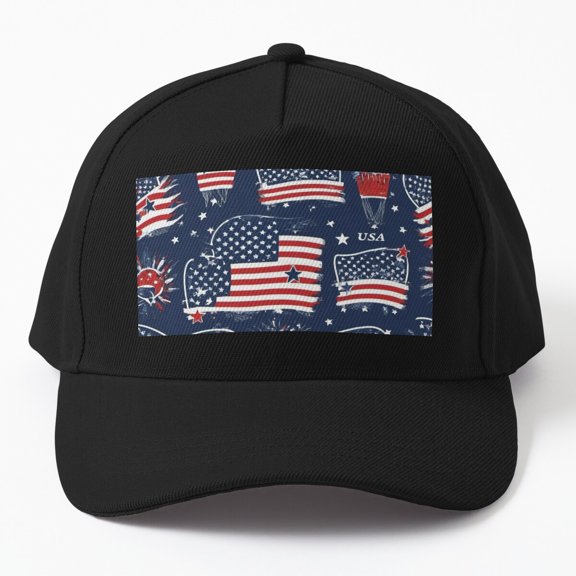 Independence Day Celebration Baseball Hat, Fourth of July USA Theme Design Cap