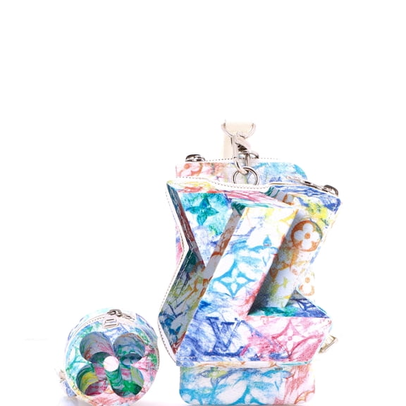 Pre-Owned LV Block Limited Edition Monogram Pastel Multicolor By Rebag