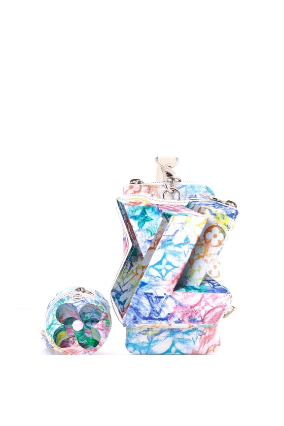 Pre-Owned LV Block Limited Edition Monogram Pastel Multicolor By Rebag