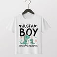 thumbnail image 2 of Faraee Mothers Day Shirt for Kids Toddler Boys Girls Letter Print Short Sleeve T-Shirt Crewneck Casual Basic Tee Tops White 7-8 Years, 2 of 4